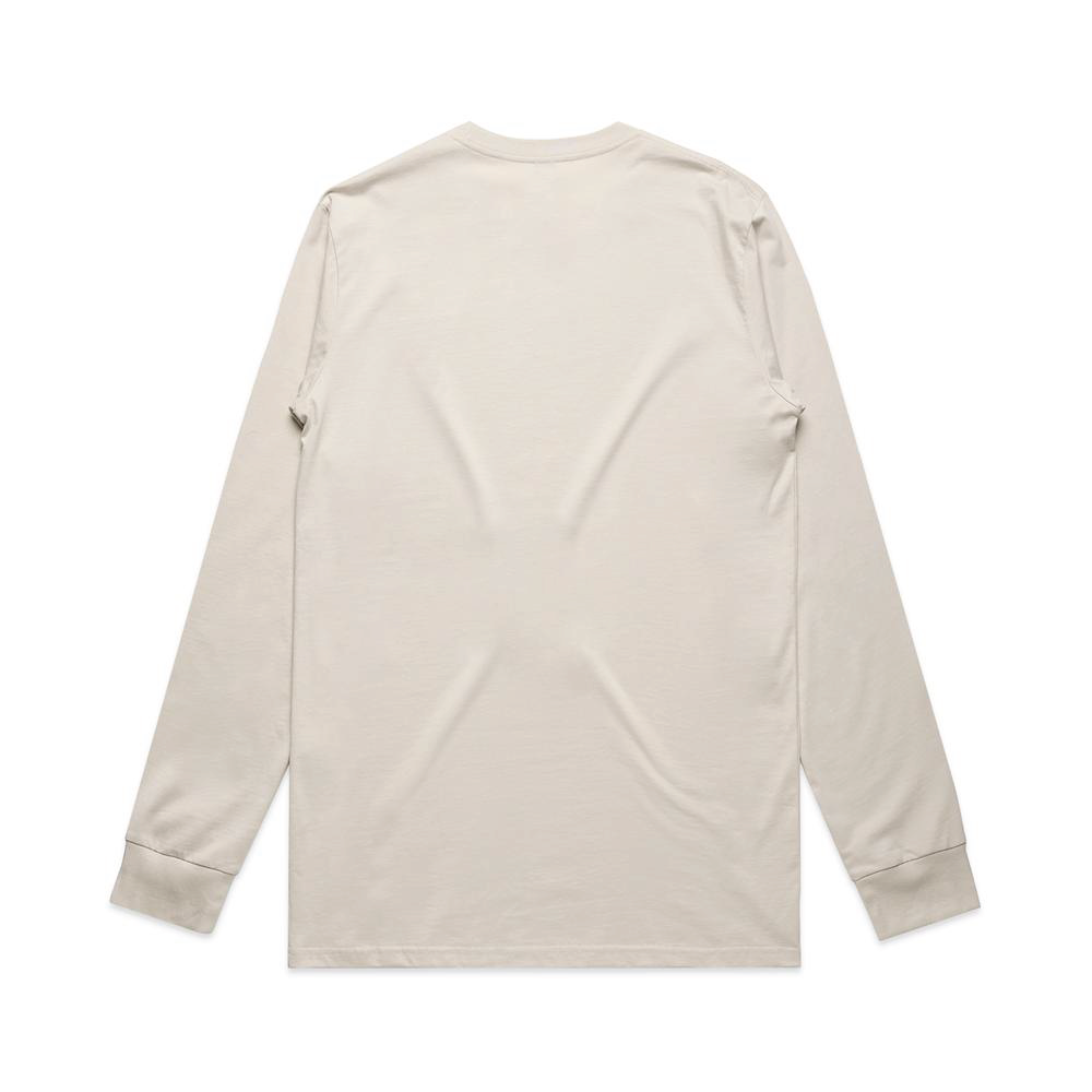 Boys with Bibles Icon adult long sleeve tee in Bone, back view