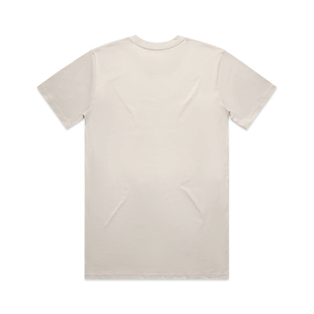 Boys with Bibles Icon adult short sleeve tee in Bone, back view