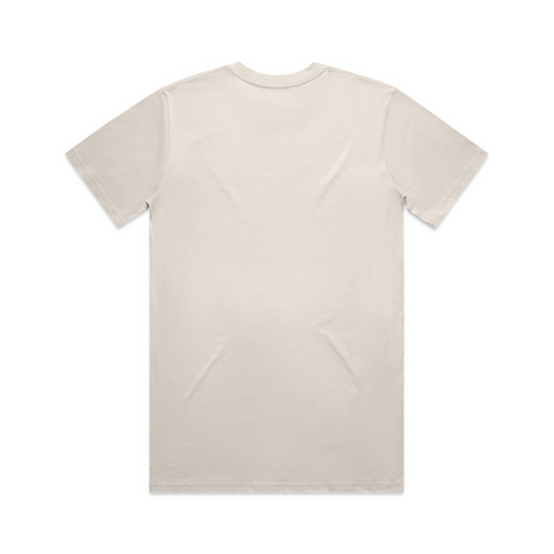 Boys with Bibles Icon adult short sleeve tee in Bone, back view