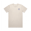 Boys with Bibles Icon adult short sleeve tee in Bone, front view