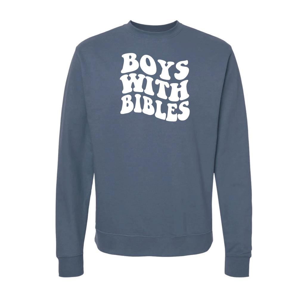 Puff Boys with Bibles Adult Midweight Crewneck