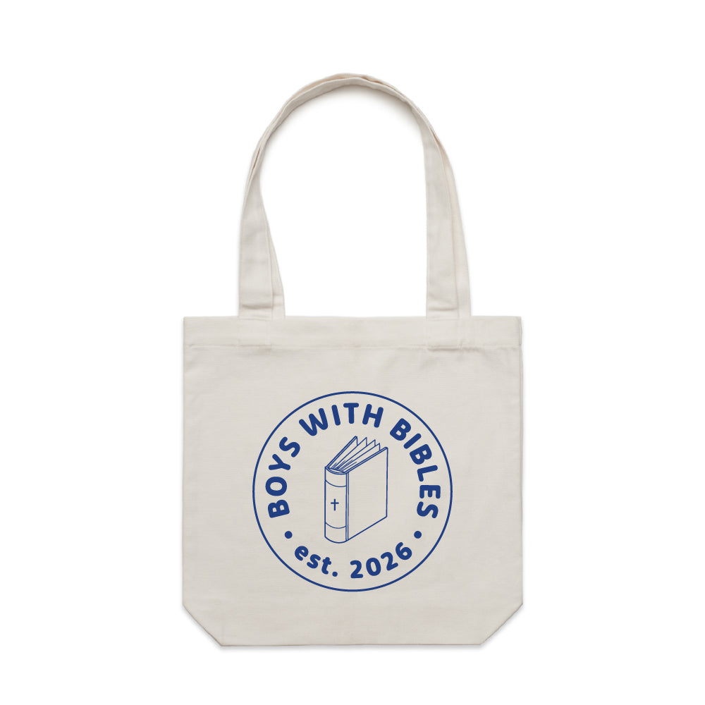Boys with Bible Centerstage Canvas Tote