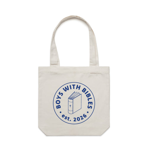 Boys with Bible Centerstage Canvas Tote