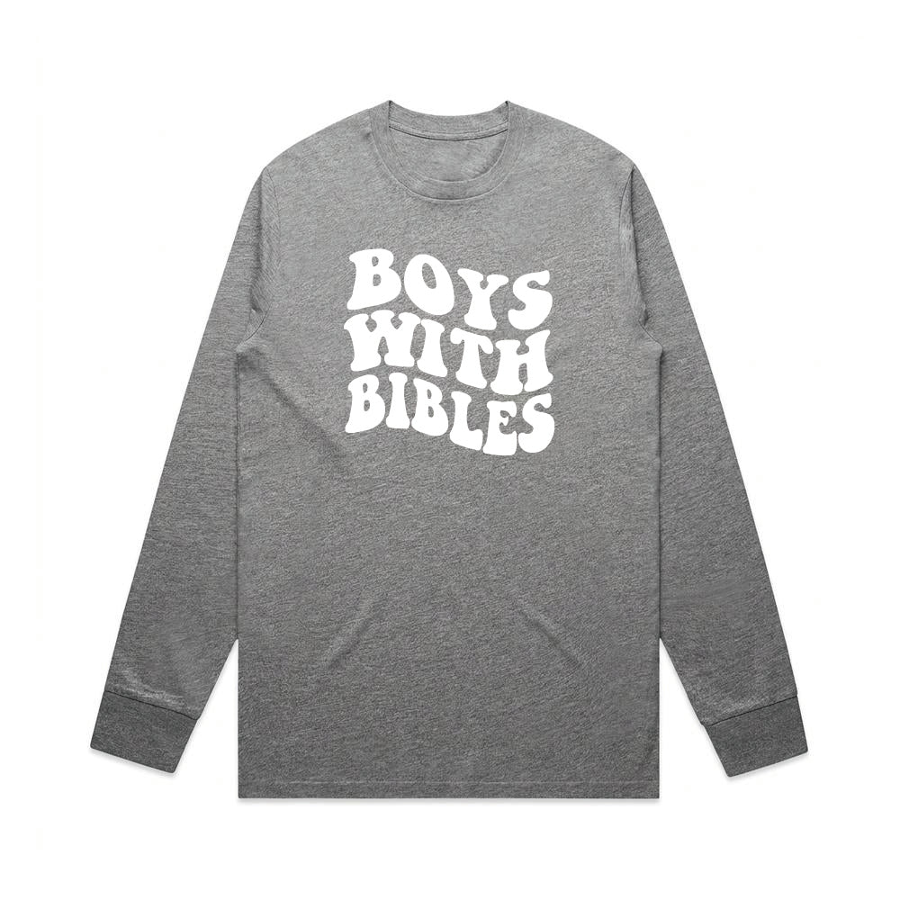 Puff Boys with Bibles Youth Long Sleeve Tee