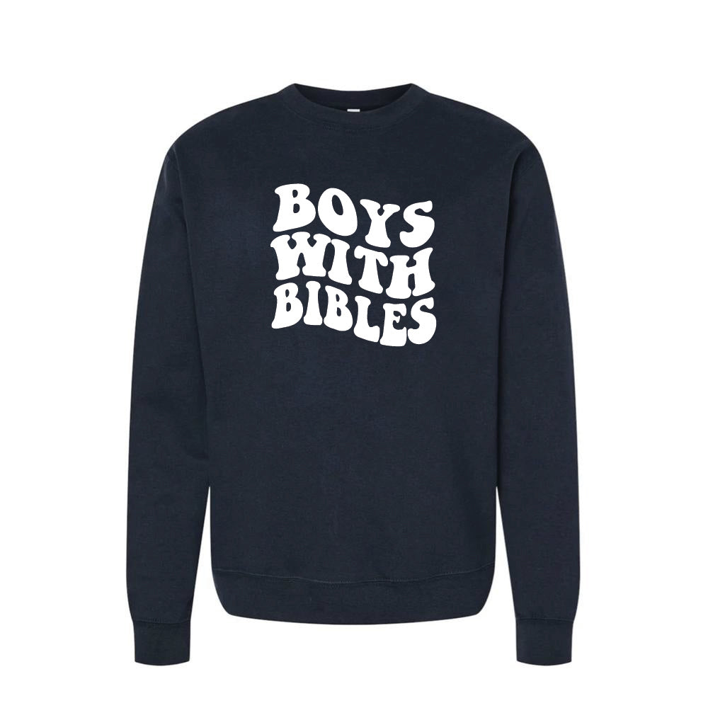 Puff Boys with Bibles Adult Midweight Crewneck