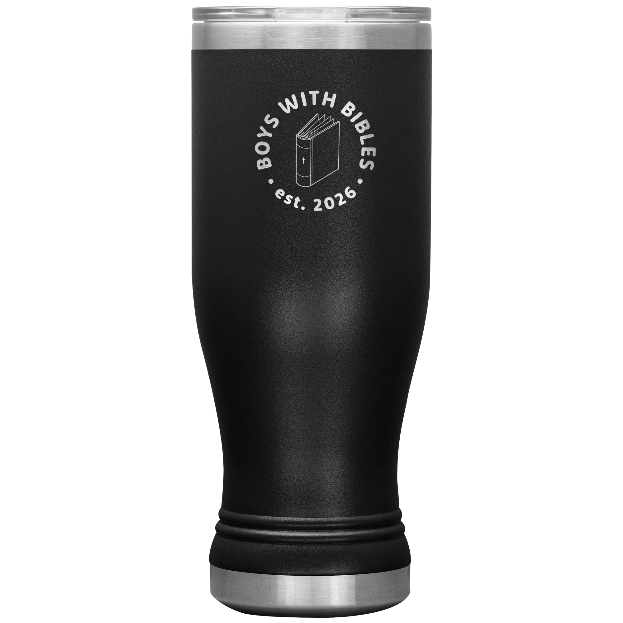 Boys with Bibles Icon 20 oz BOHO insulated tumbler in Black