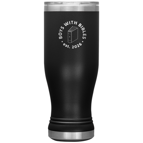 Boys with Bibles Icon 20 oz BOHO insulated tumbler in Black