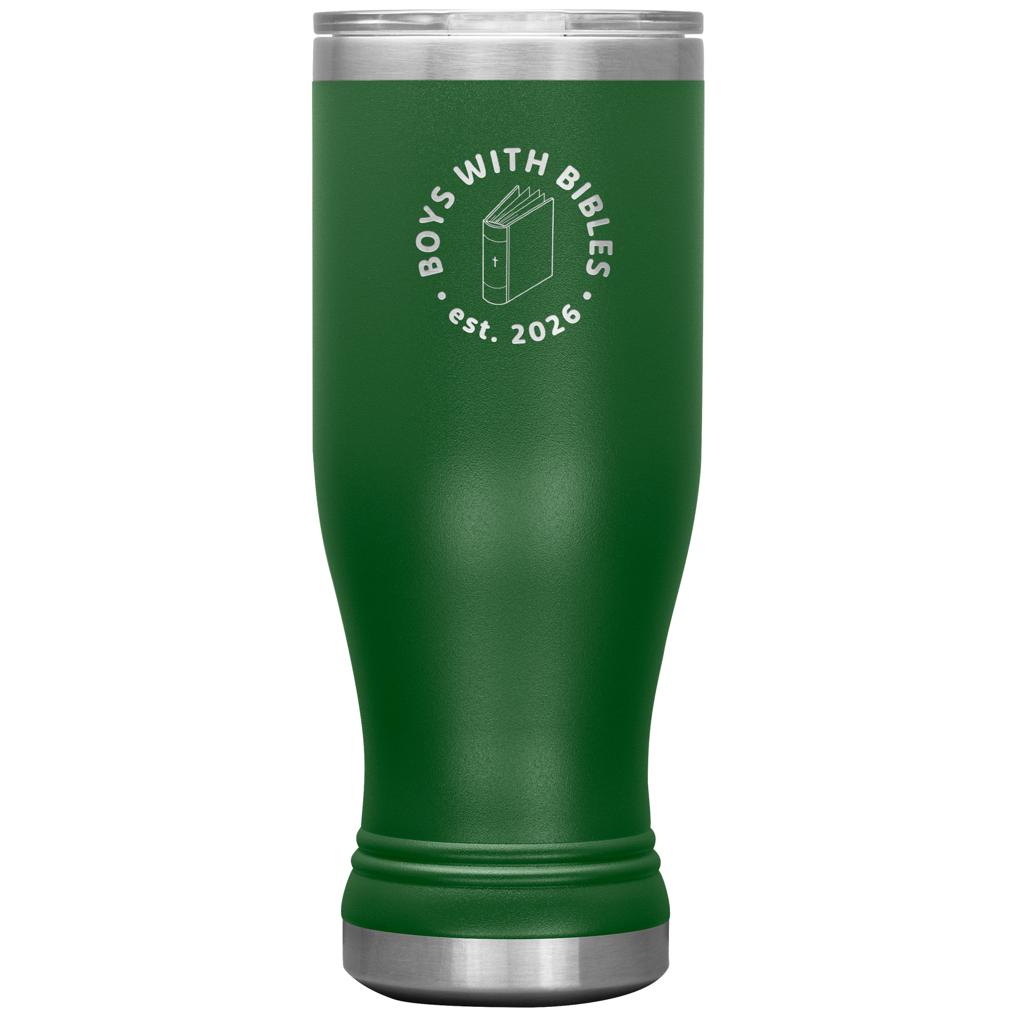 Boys with Bibles Icon 20 oz BOHO insulated tumbler in Green