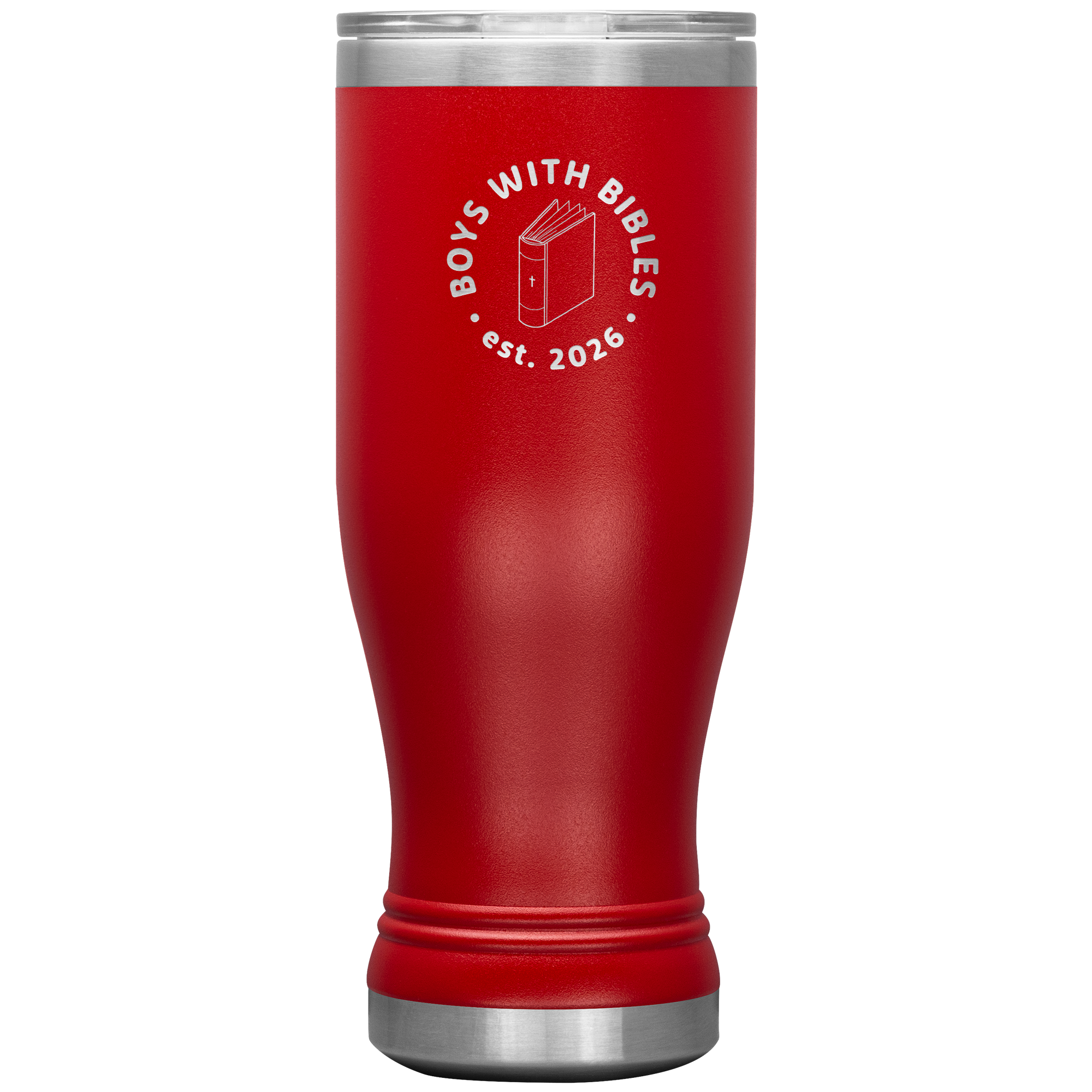 Boys with Bibles Icon 20 oz BOHO insulated tumbler in Red