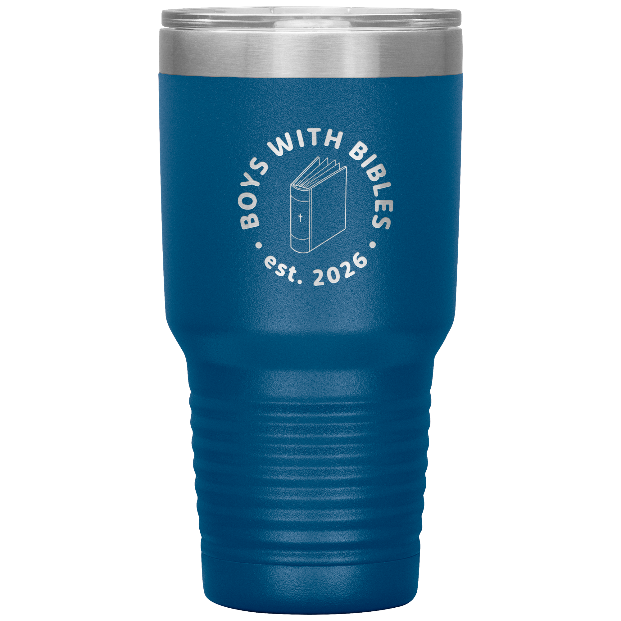 Boys with Bibles Icon 30 oz insulated tumbler in Blue