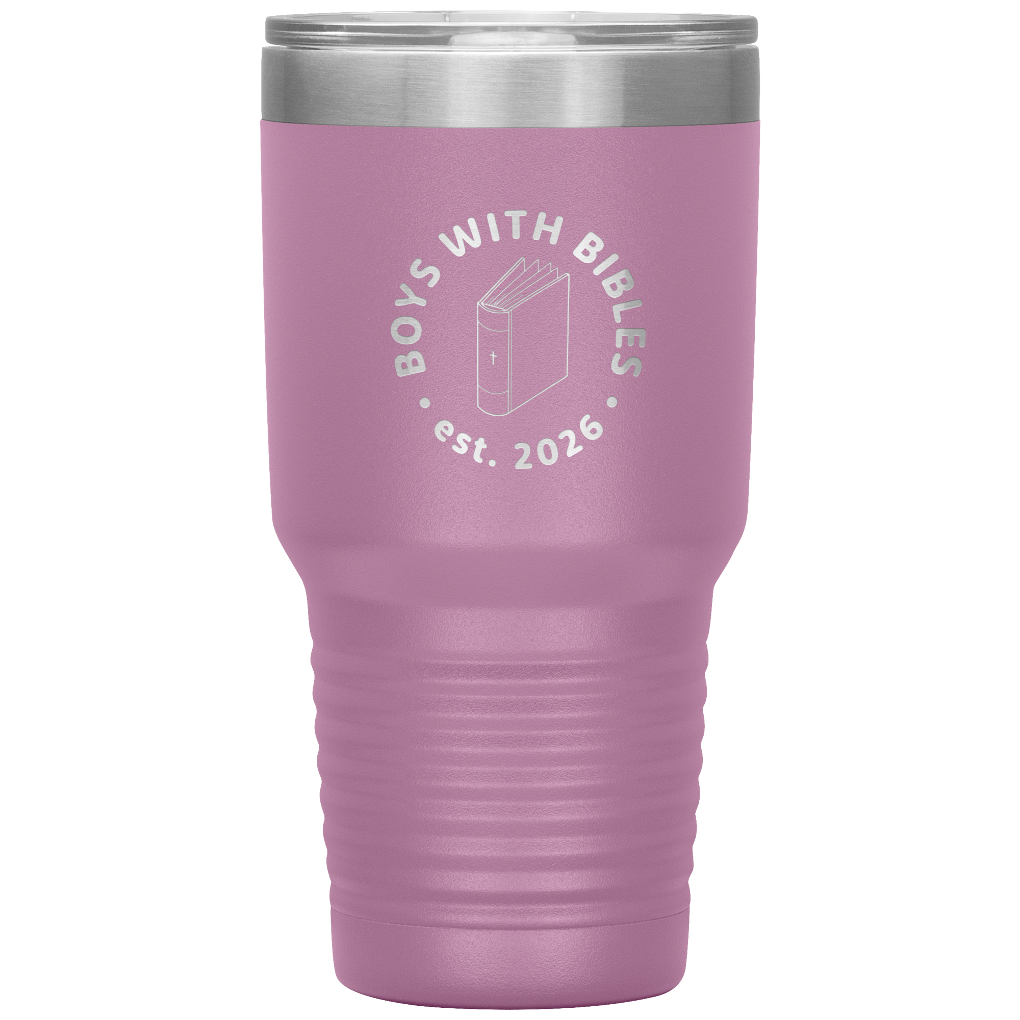 Boys with Bibles Icon 30 oz insulated tumbler in Light Purple