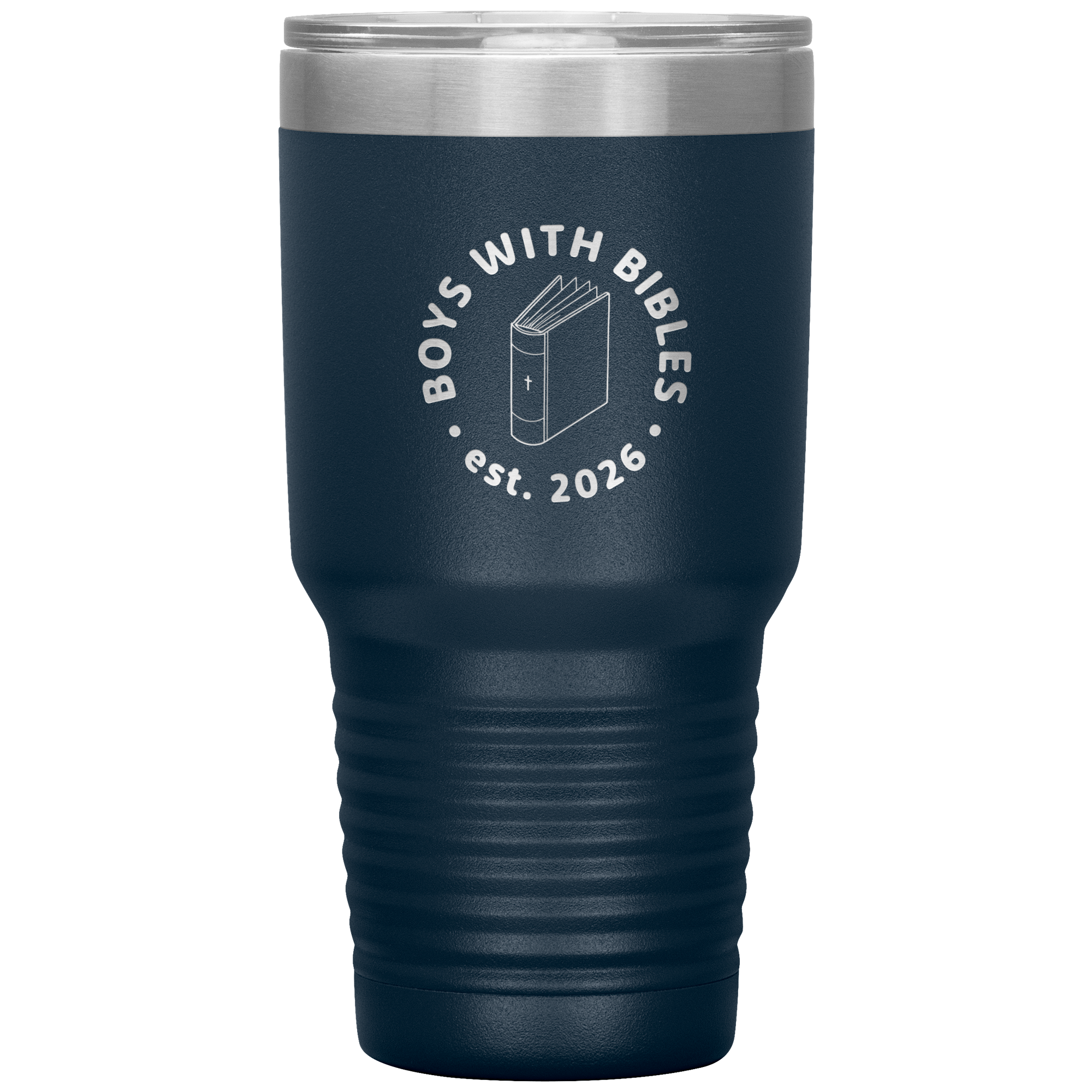 Boys with Bibles Icon 30 oz insulated tumbler in Navy