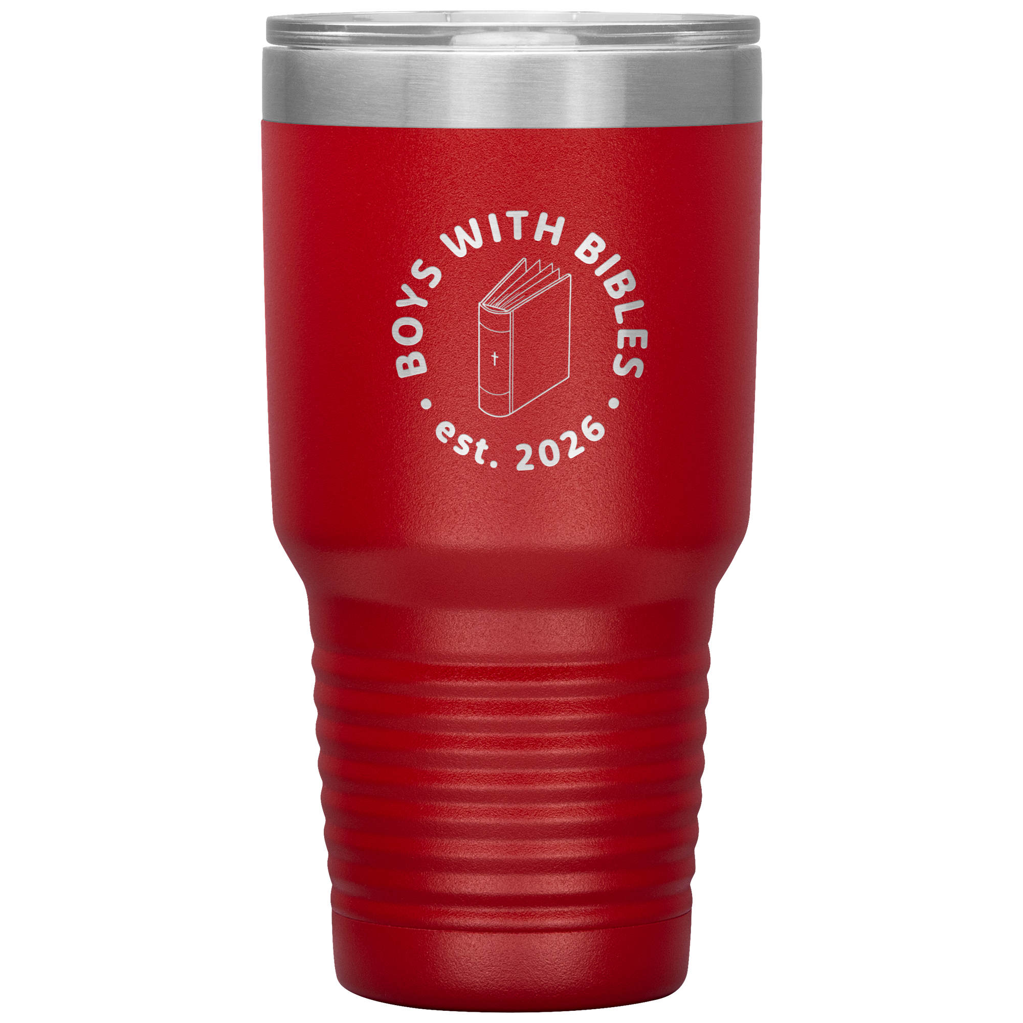 Boys with Bibles Icon 30 oz insulated tumbler in Red