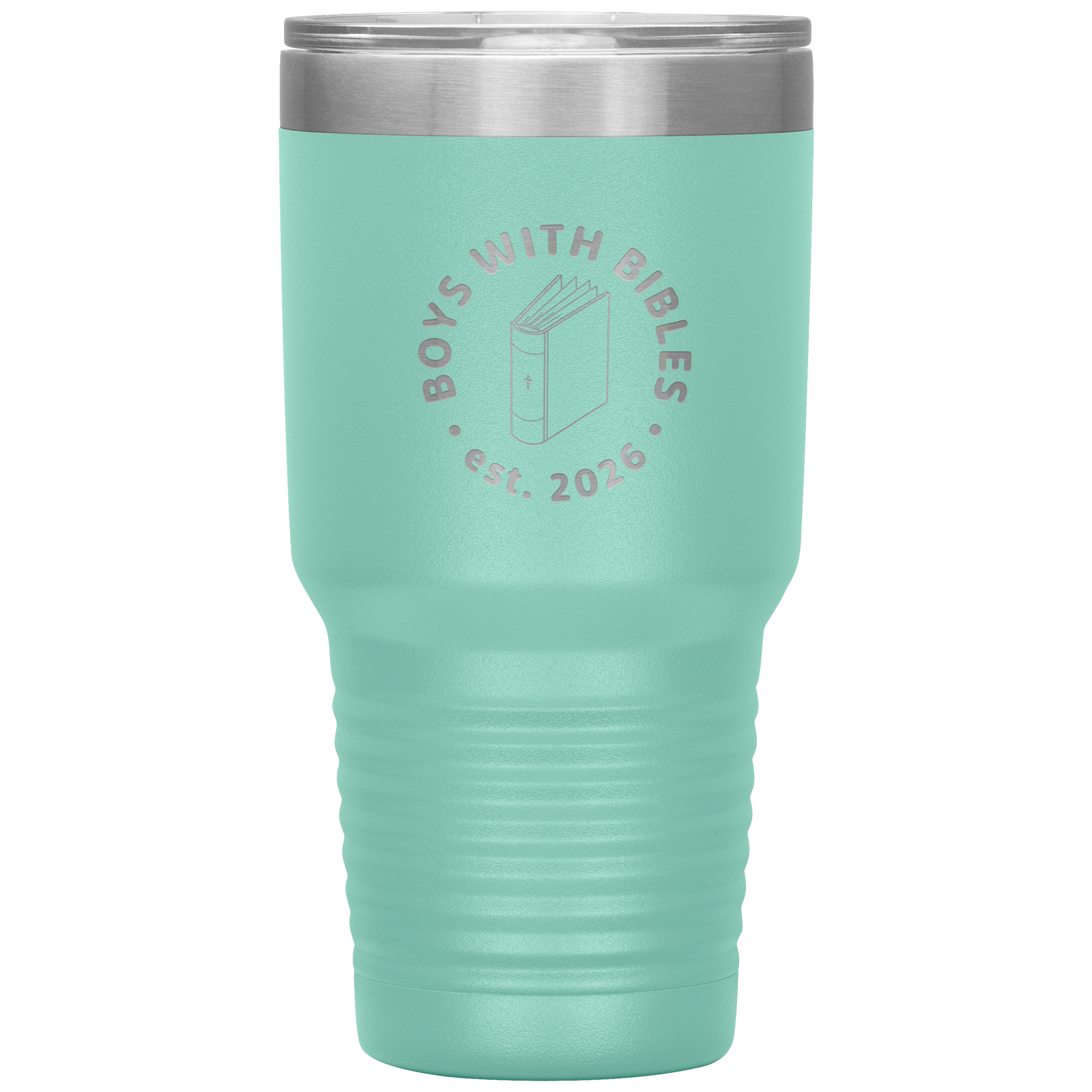 Boys with Bibles Icon 30 oz insulated tumbler in Teal