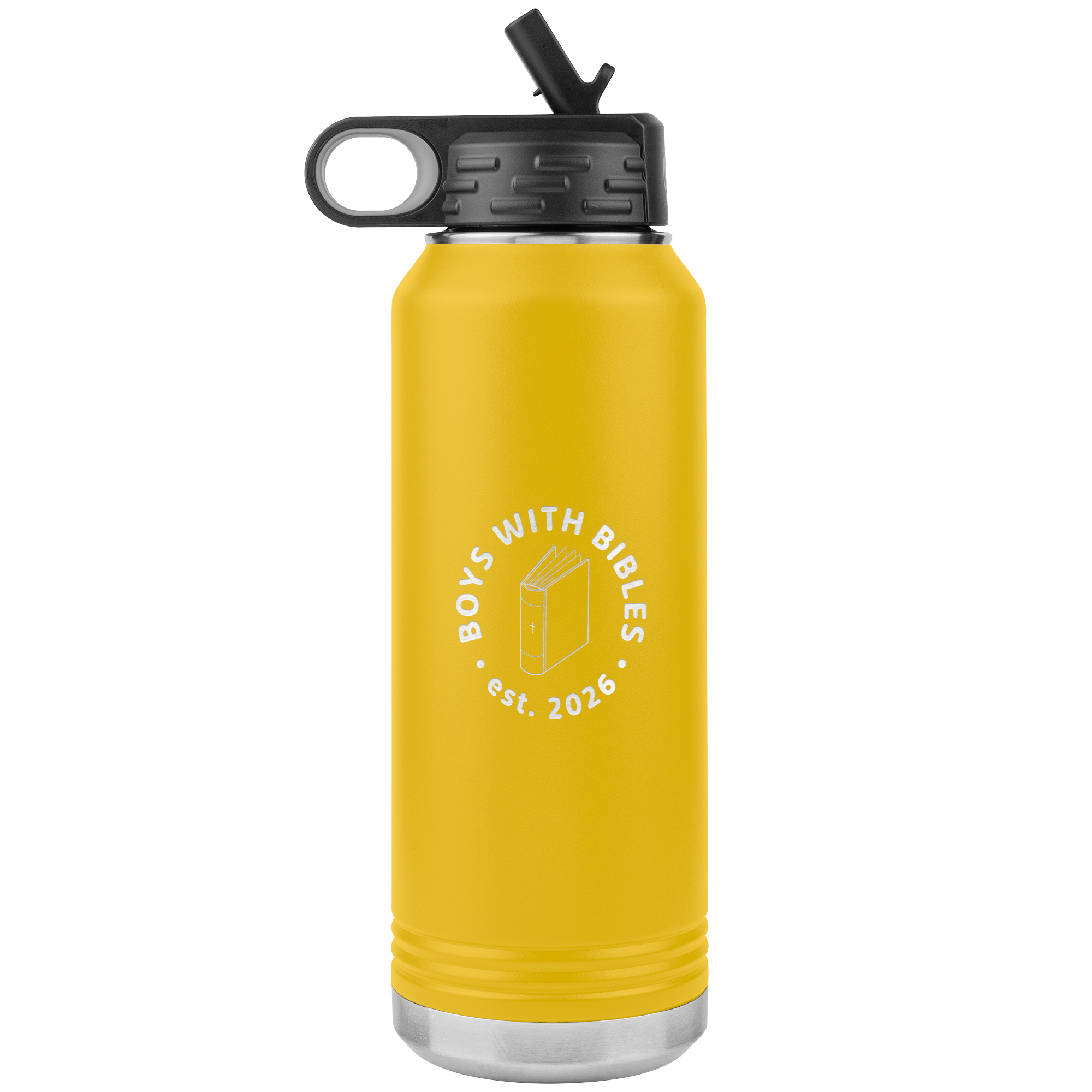 Boys with Bibles Icon 32oz Water Bottle Insulated