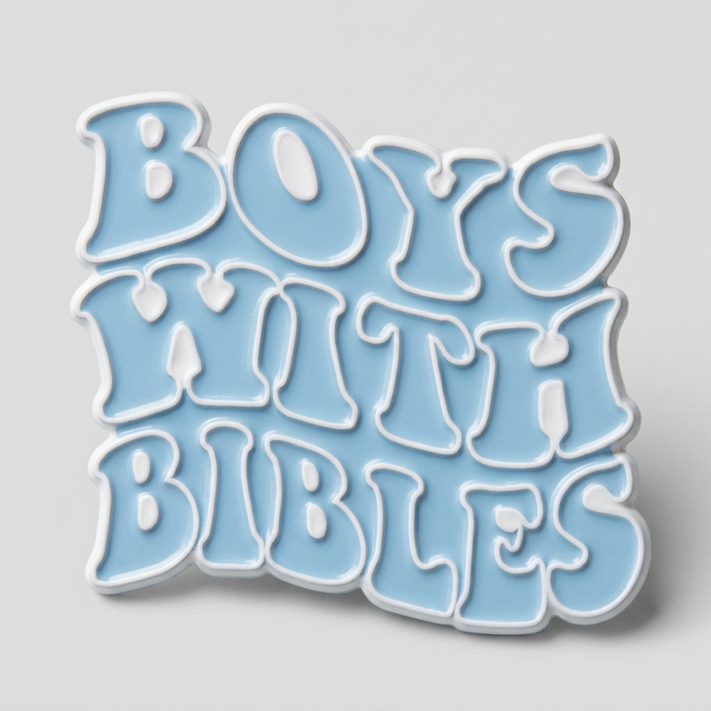 Boys with Bibles Wave hard enamel pin