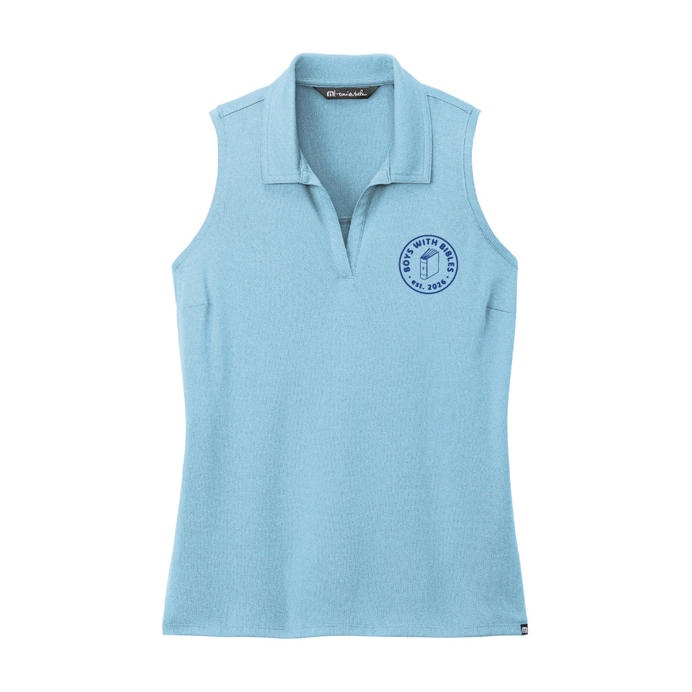 Boys with Bible Icon TravisMathew Women's Coto Performance Sleeveless Polo