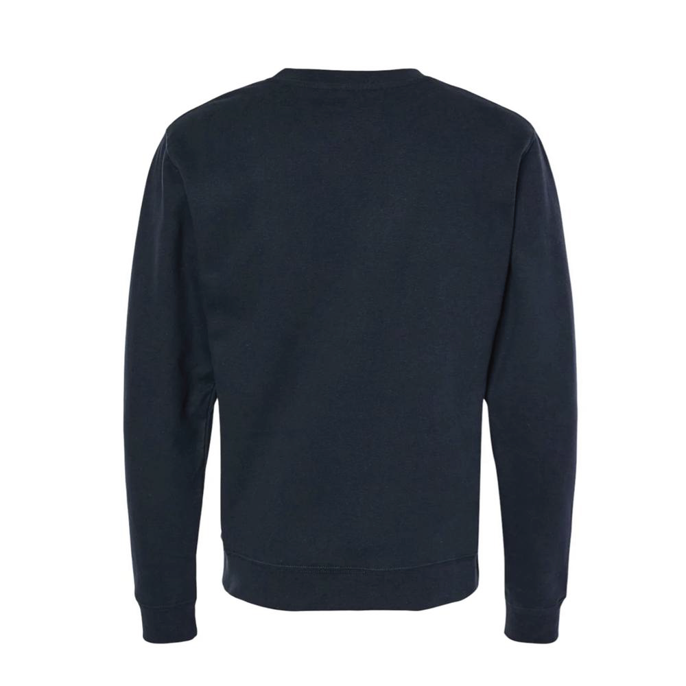 Boys with Bibles Icon youth midweight crewneck sweatshirt in Classic Navy, back view