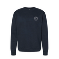 Boys with Bibles Icon adult midweight crewneck sweatshirt in Classic Navy, front view