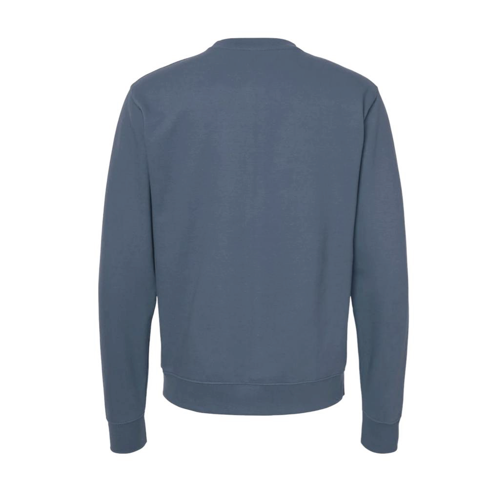 Boys with Bibles Icon youth midweight crewneck sweatshirt in Storm Blue, back view