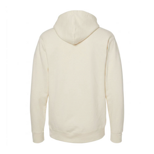 Boys with Bibles Icon adult midweight pullover hoodie in Bone, back view