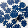 Boys with Bibles Icon sticker