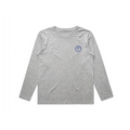 Boys with Bibles toddler long sleeve tee in Athletic Heather, front view