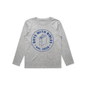 Boys with Bibles Centerstage toddler long sleeve tee in Athletic Heather, front view