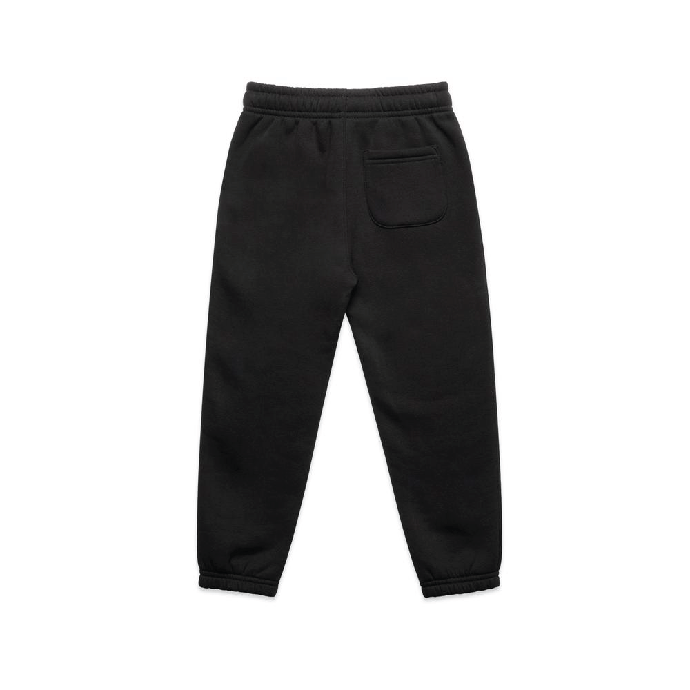 Boys with Bibles Icon youth relax track pants in Black, back view